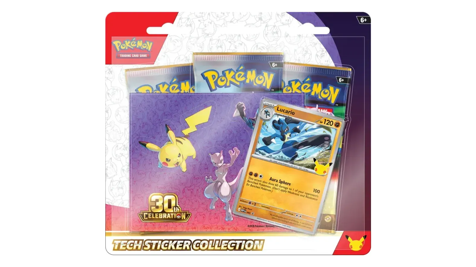 Tripack Lucario Pokémon 30 ans : prix, carte promo et précommande Amazon