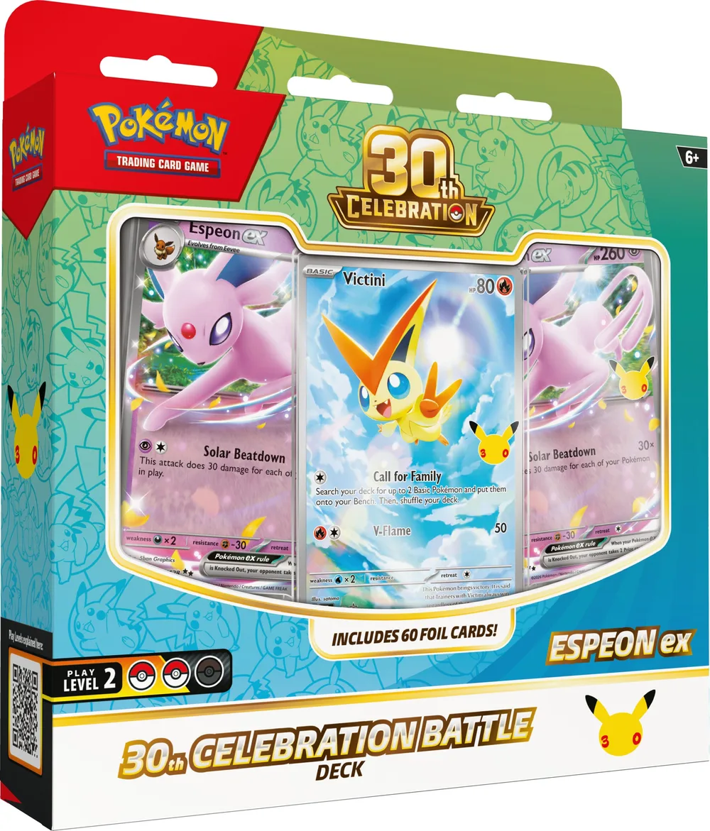 Deck de Combat Mentali-ex et Noctali-ex 30e Anniversaire