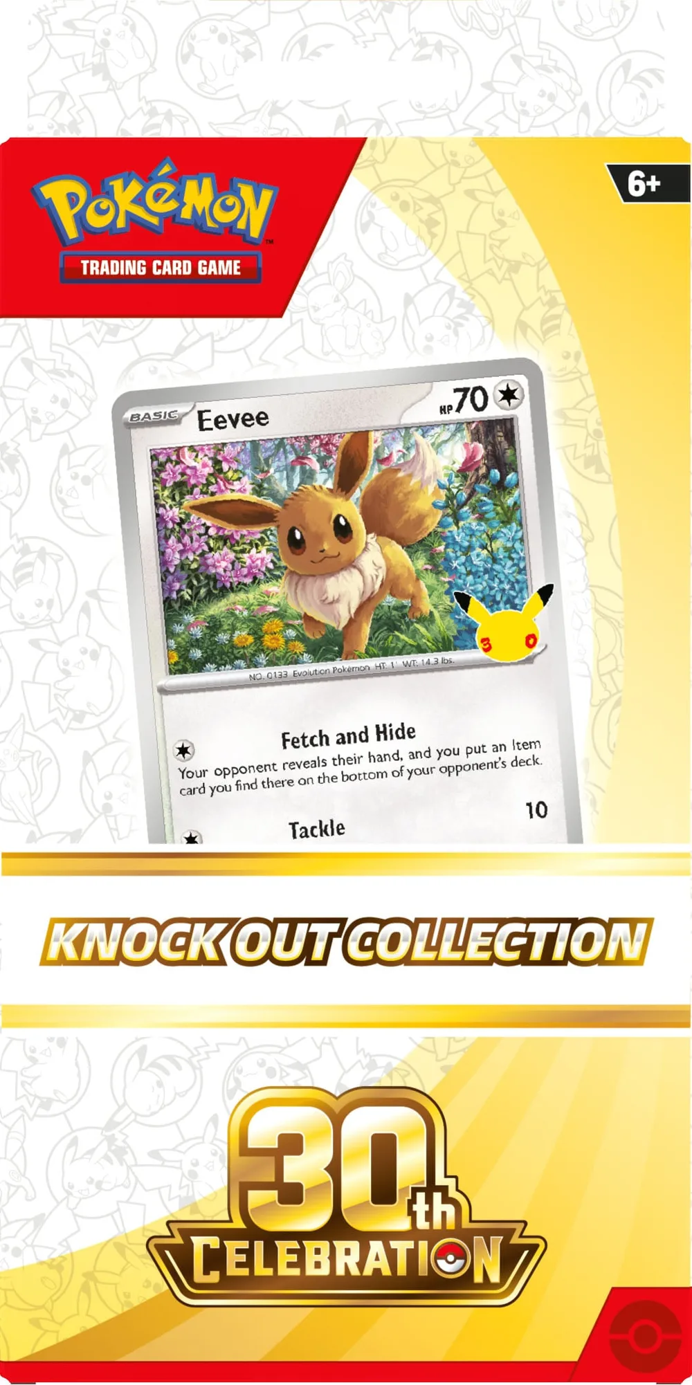 Collection K.O. et Blister 2 boosters 30e Anniversaire avec Évoli