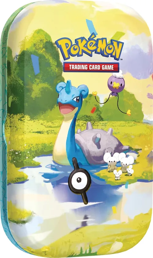 Mini Tin Lokhlass Journée du 30e anniversaire du JCC Pokémon : Lokhlass qui nage dans une rivière ensoleillée