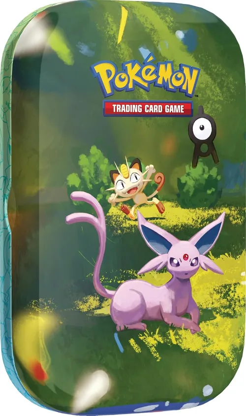 Mini Tin Mentali Journée du 30e anniversaire du JCC Pokémon : Mentali allongé dans l'herbe, en pleine sieste de fête