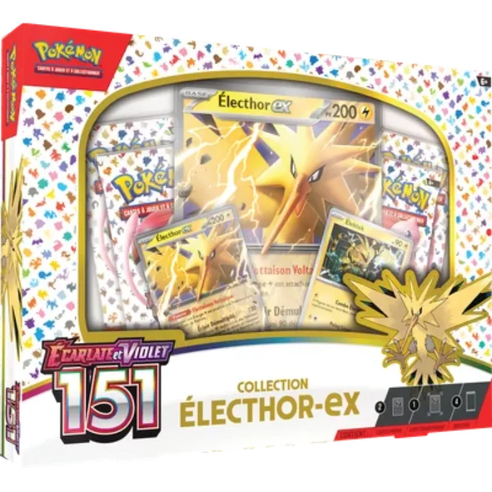 Coffret Collection Électhor-ex de l'extension Pokémon 151 Écarlate et Violet EV3.5