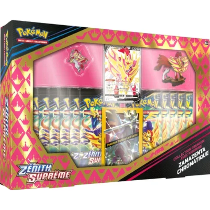 Collection Premium avec figurine Zénith Suprême Zamazenta chromatique, extension Épée et Bouclier EB12.5