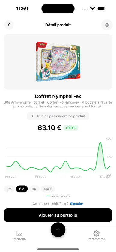Fiche du Coffret Nymphali-ex 30e Anniversaire dans BoostaCote