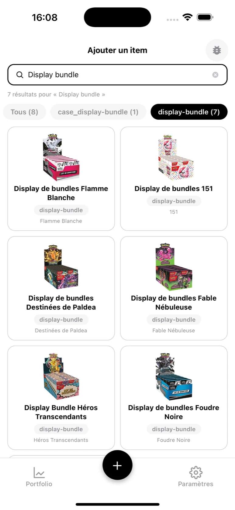 Recherche 'Display bundle' dans le catalogue BoostaCote, filtrée sur display-bundle