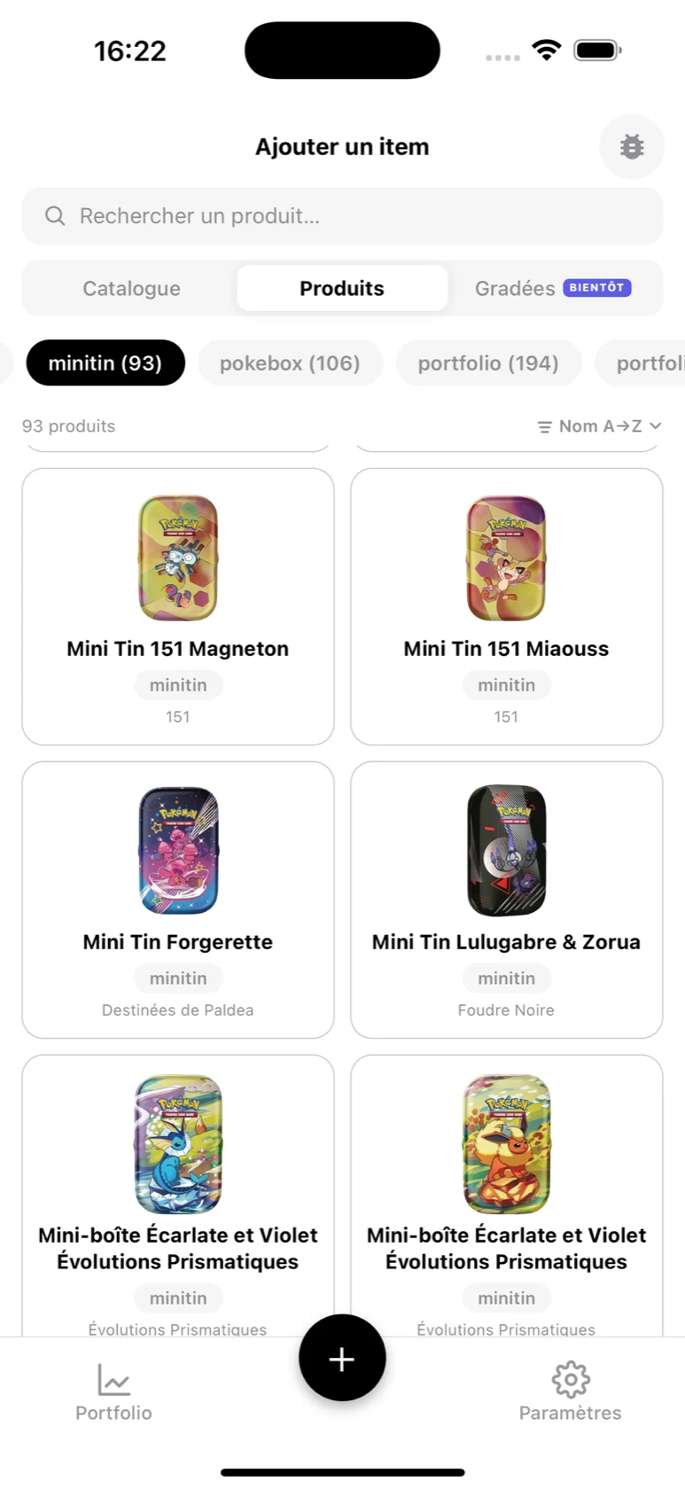Catalogue BoostaCote filtré sur les mini-tins