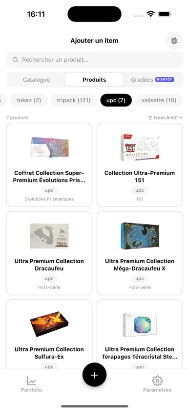 Filtre 'upc' dans le catalogue BoostaCote